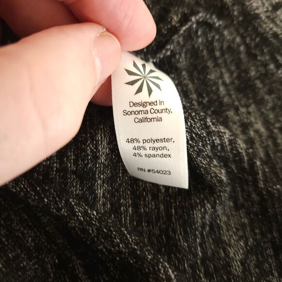 Athleta Women's Medium Gray Open Back Pose Chah Yoga Top Heather Cutout Workout - Picture 5 of 9